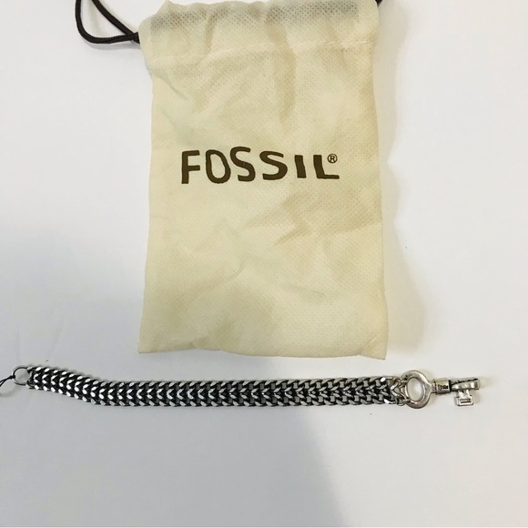 New FOSSIL Silver Chain Bracelet - Picture 1 of 4